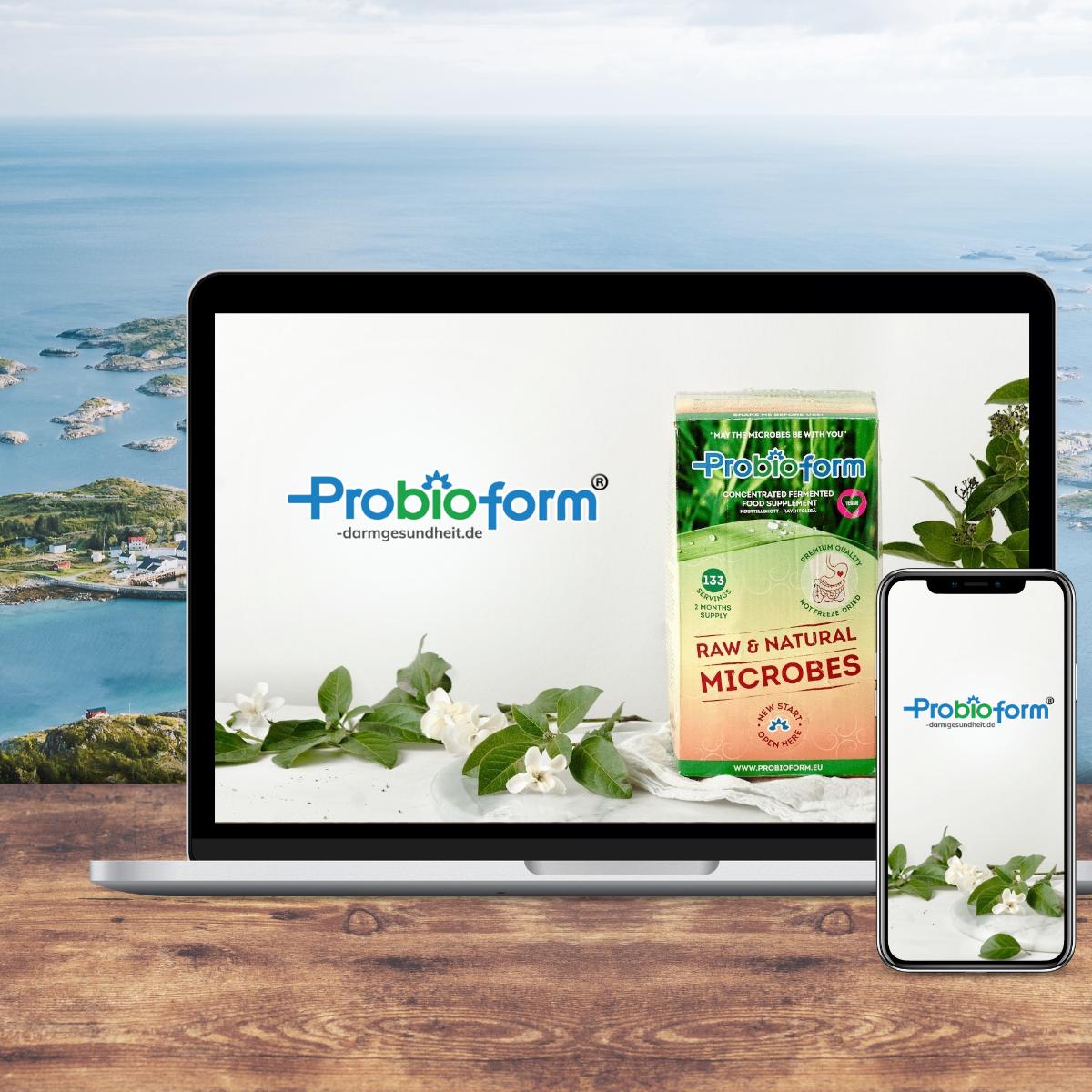 Website for Probioform Darmgesundheit